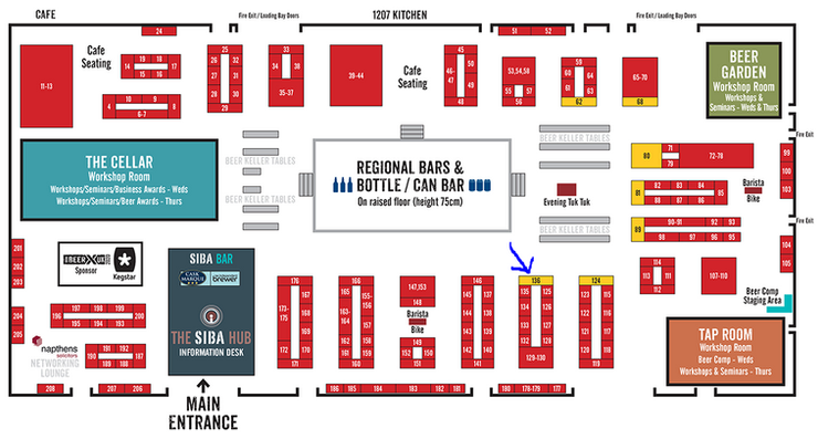 BeerX 2020 Map