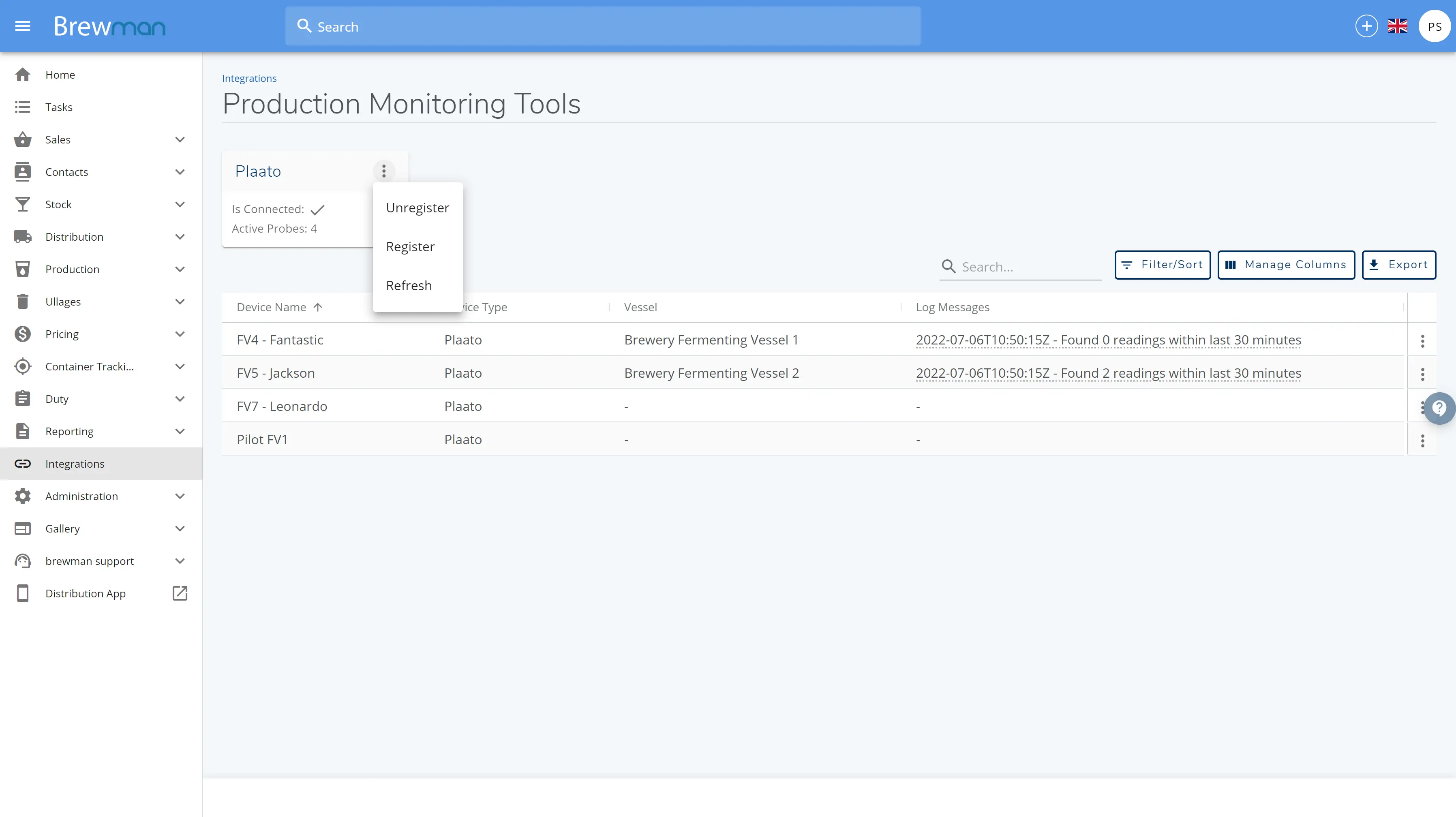 Plaato Monitoring Tools